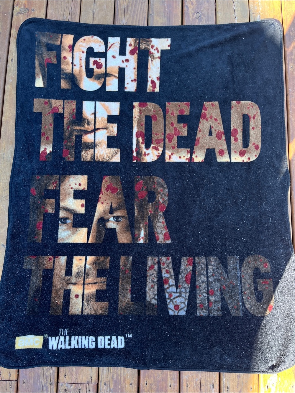The Walking Dead throw blanket